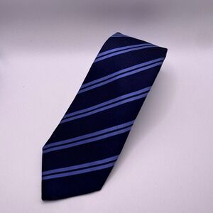 Eton Neck Tie Striped Print Blue Classy‎ Young Professional Boujee Upscale